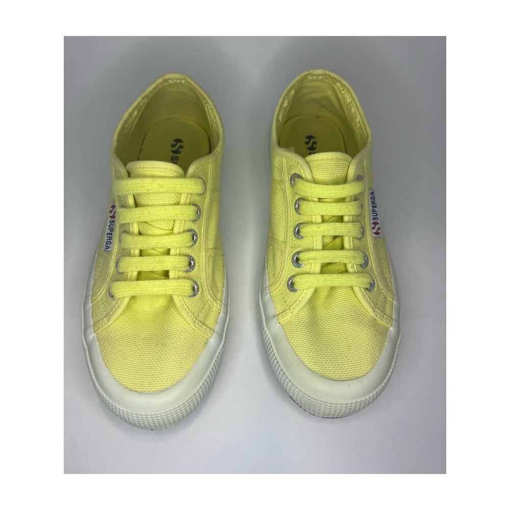 Superga 2750 Cotu Classic Women Size 35 (4) Yellow Sneakers Sports Cloth